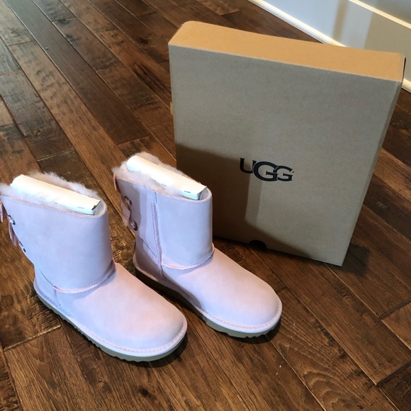 UGG Other - New in Box UGG Bailey Customizable Bow Pink Boots